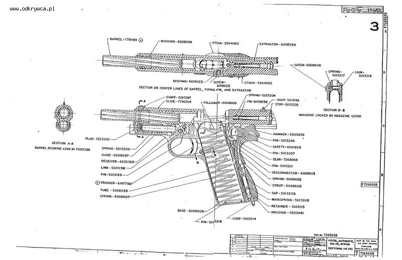 Чертеж кольт 1911 с размерами