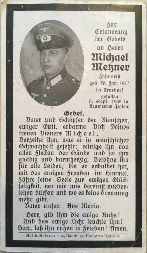 Sterbebild death card Infanterie Polenfeldzug Ksawerow 08.09.1939.jpg