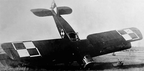 Bristol F.2B Fighter nr. 20.71 5.EW 3.PL kraksa 1924 r. podczas ladowania Biedrusko.png