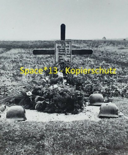 Soldatengrab bei Serokomla - Lublin Polen 1939, Wehrmacht Kradschützen IR33.jpg