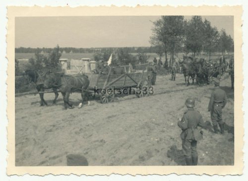 gefangene polnische Soldaten mit weißer Fahne auf Pferde Feldwagen 1939.jpg