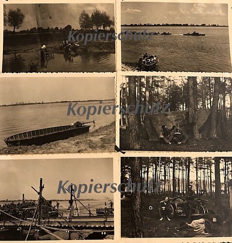Foto, Polen, Kriegsmarine, Weichsel, Motorrad, Boot, Frau, aus Fotoalbum - 01.jpg