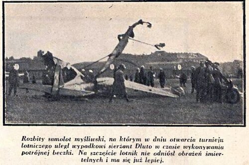 PZL P-7 rozbity w dniu otwarcia Chllenge Warszawa  Ilustracja Polska nr 36  09.09.1934 r.jpg