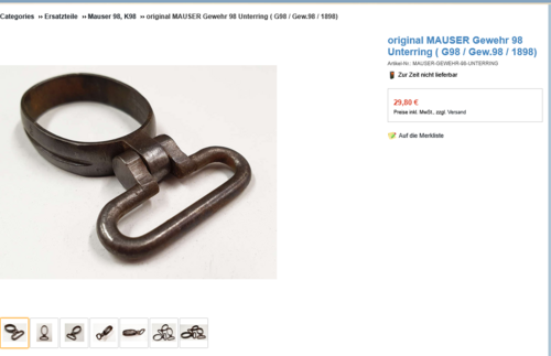 Screenshot 2026-07-29 at 18-11-41 original MAUSER Gewehr 98 Unterring ( G98 _ Gew.98 _ 1898) - Schwaben Arms GmbH - OnlineShop.png